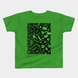 Halloween Pattern Art Design Kids T-Shirt